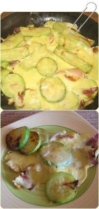 cukkinis omlett