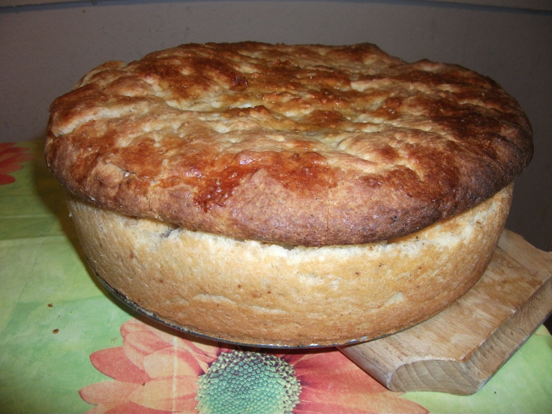 megsült a pite